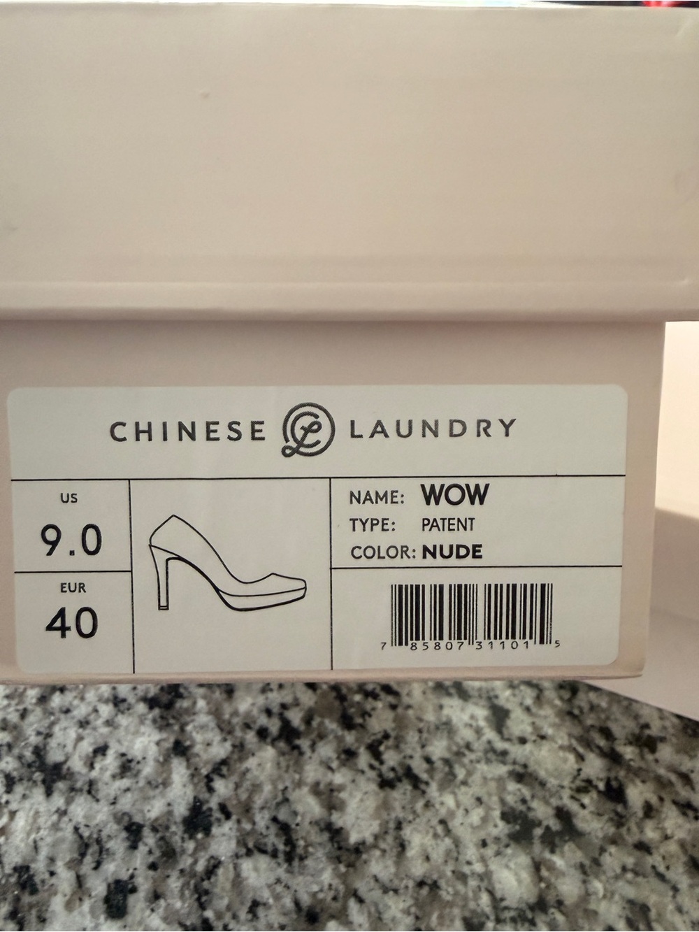 New Women’s 9 Chinese Laundry Nude Patent Platform Pumps - Picture 8 of 9